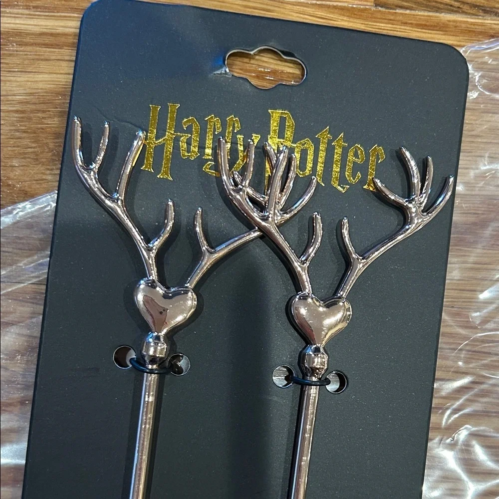 Harry Potter Bioworld rose gold Antler Hair Sticks new